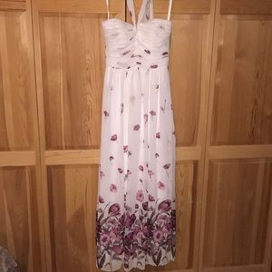 Dessy Collection Lux Chiffon Maxi Dress sz10 NWT